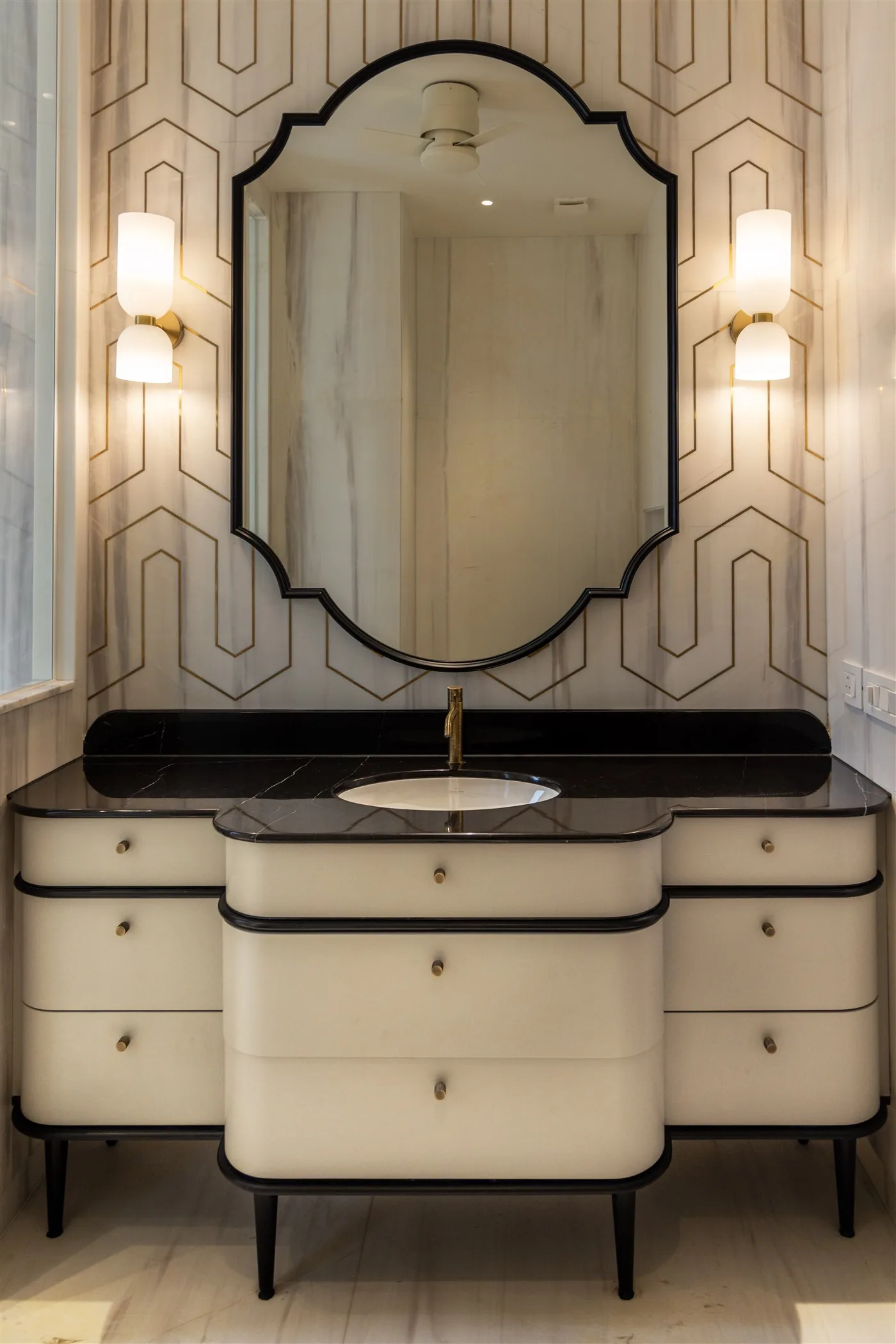 Bathroom vanity, full elevation